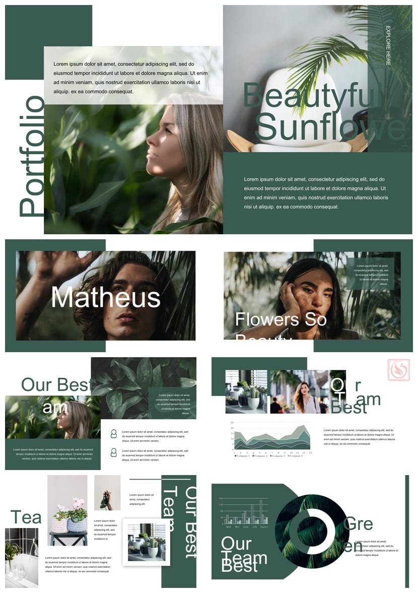 莫兰迪色工作总结PPT模板 可编辑源文件pptx素材 - 第3页预览