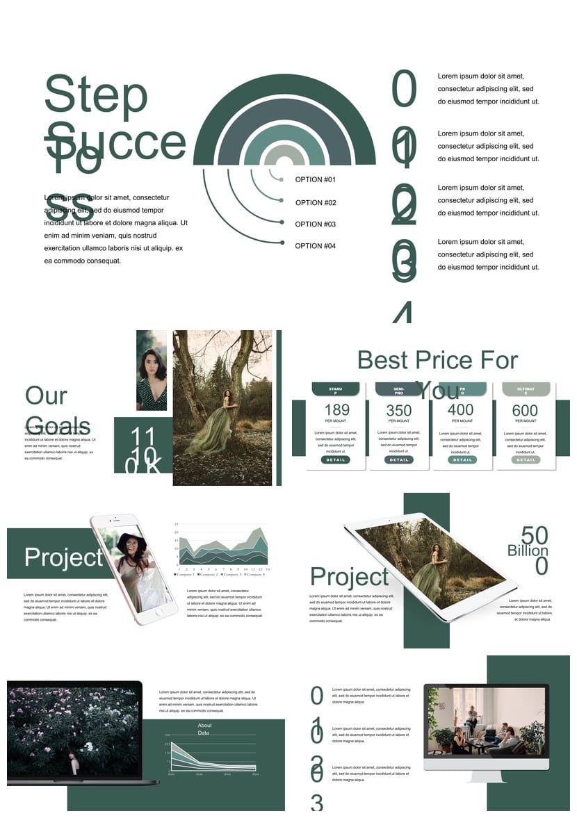 莫兰迪色工作总结PPT模板 可编辑源文件pptx素材 - 第4页预览