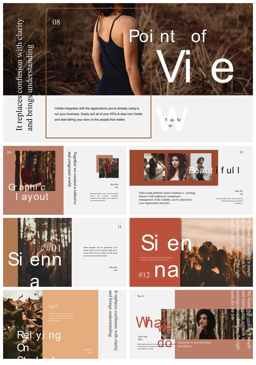 莫兰迪系工作总结PPT源文件 商务简约pptx模板素材 - 第2页预览