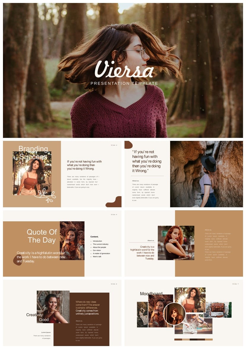 莫兰迪系工作总结PPT源文件 高级感简约风pptx模板素材 - 第1页预览