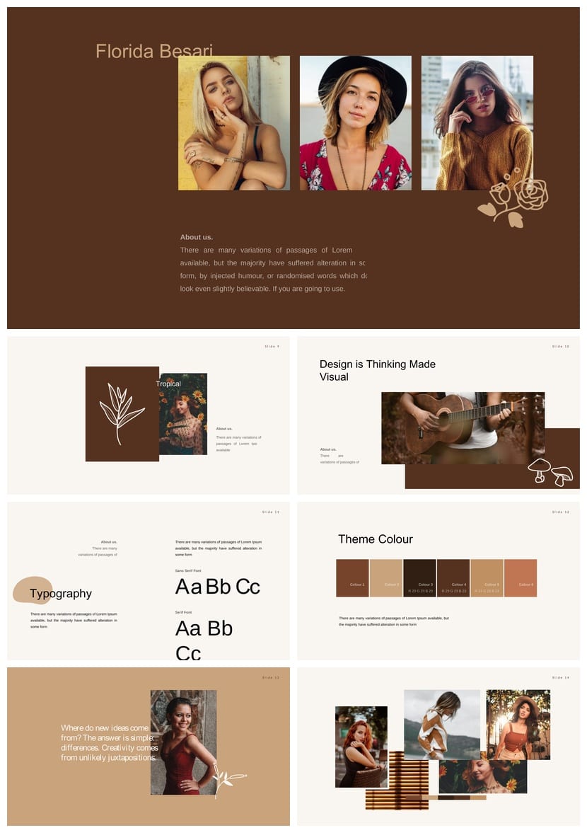 莫兰迪系工作总结PPT源文件 高级感简约风pptx模板素材 - 第2页预览