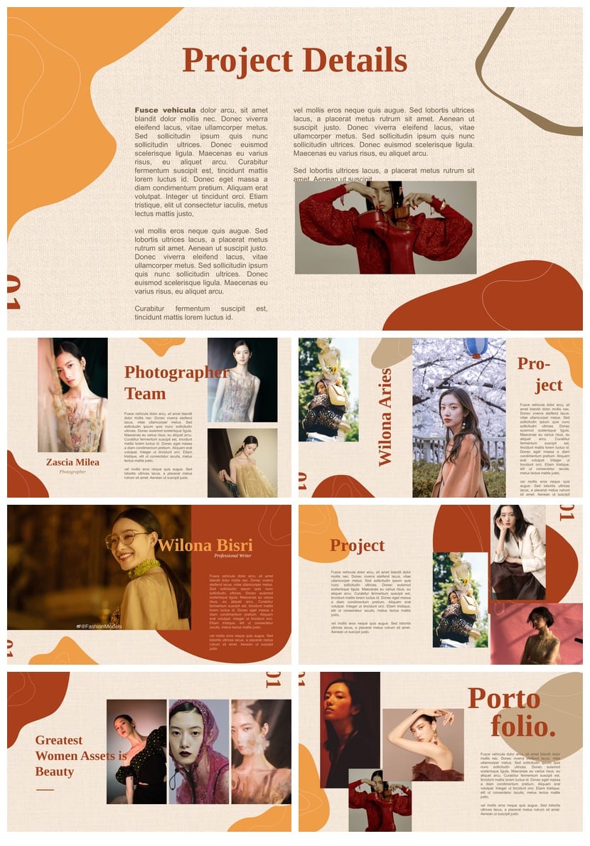 莫兰迪色工作总结PPT模板pptx源文件 可编辑素材 - 第3页预览