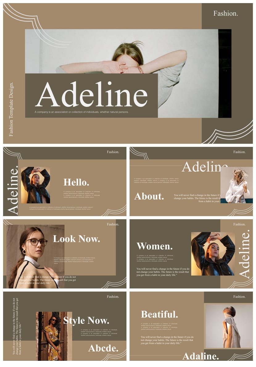 莫兰迪系工作总结PPT模板 高级感简约pptx源文件素材 - 第1页预览