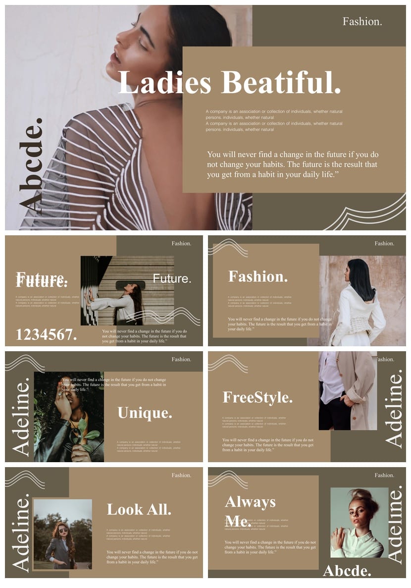 莫兰迪系工作总结PPT模板 高级感简约pptx源文件素材 - 第2页预览