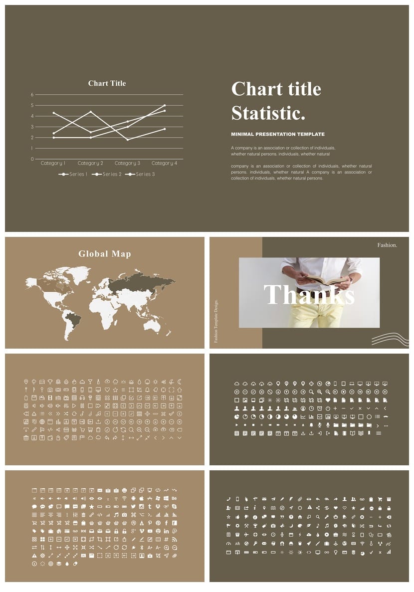 莫兰迪系工作总结PPT模板 高级感简约pptx源文件素材 - 第5页预览