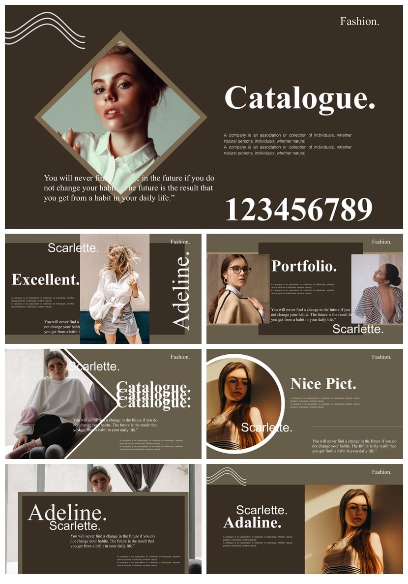 莫兰迪系PPT模板 工作总结汇报源文件pptx素材 - 第3页预览