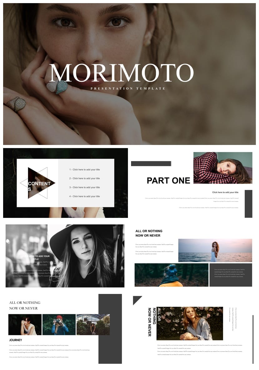 莫兰迪系工作总结PPT模板 简约通用可编辑pptx源文件素材 - 第1页预览