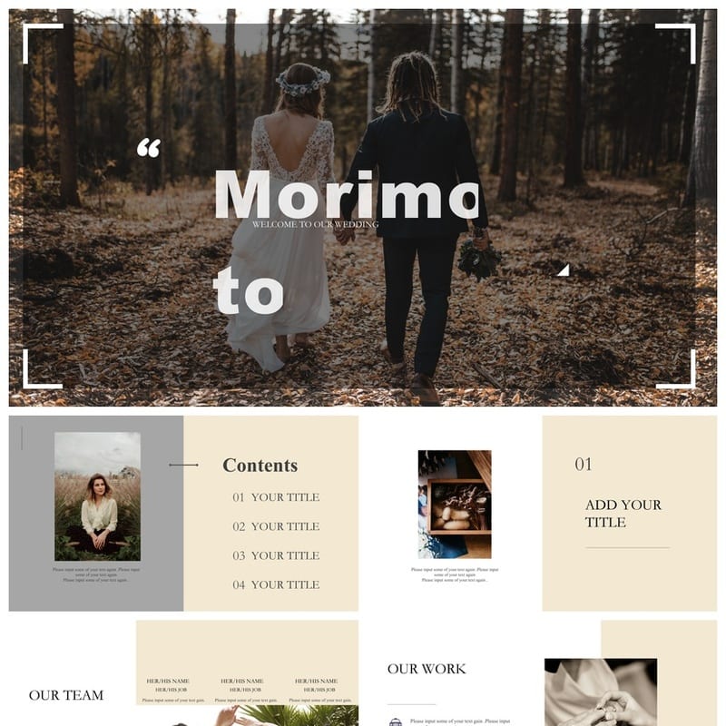 莫兰迪系工作总结PPT模板 高级感可编辑pptx源文件素材 - 工作PPT 模板