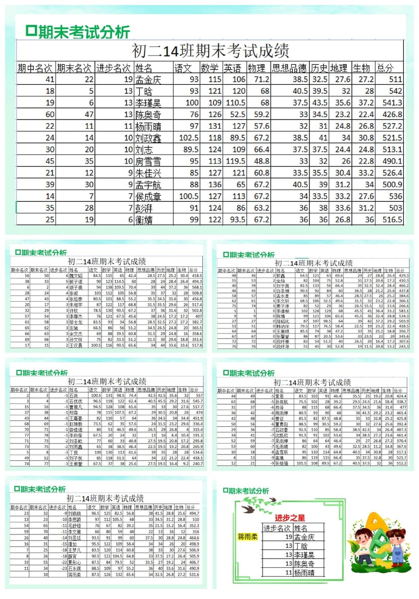 开学收心PPT模板秋季开学第一课课件班会ppt素材 - 第4页预览