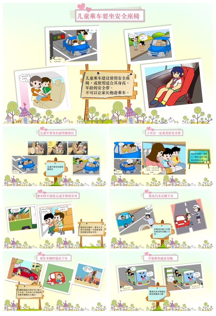 小学交通安全主题班会PPT课件 道路交通ppt素材模板 - 第4页预览