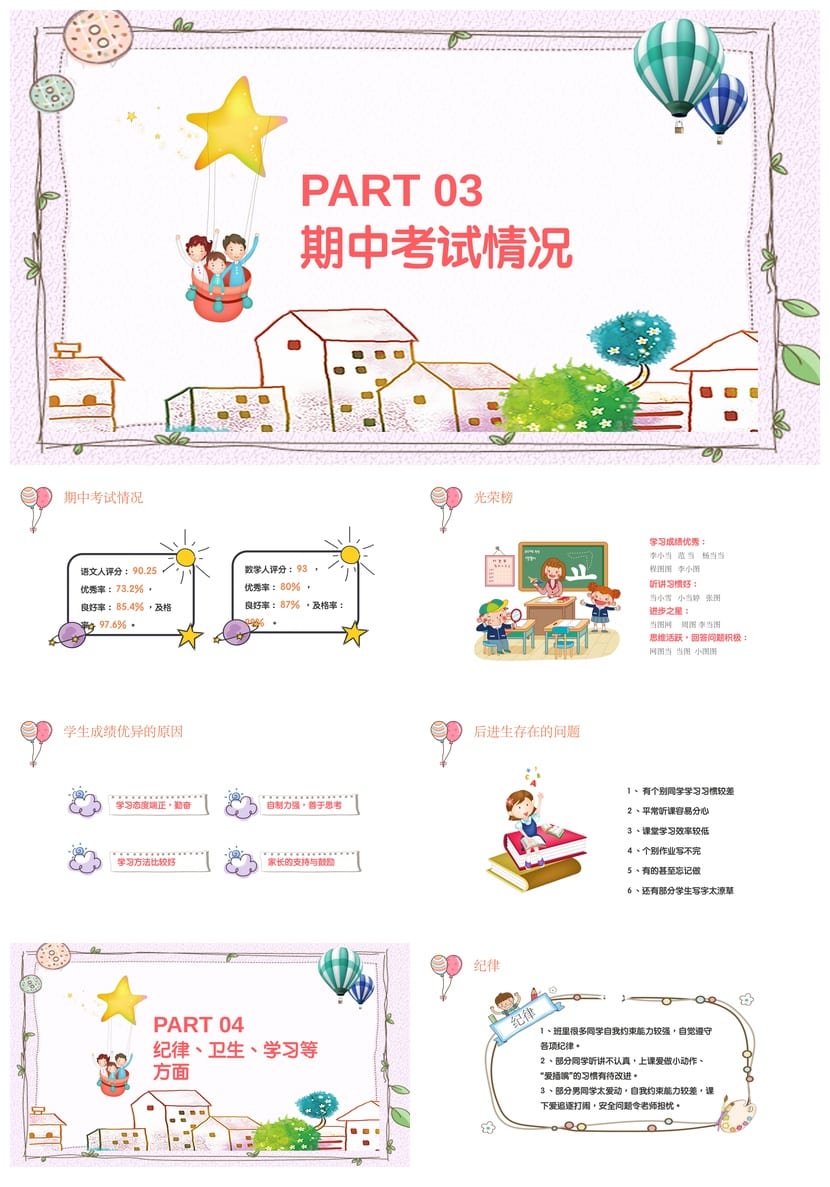 小学家长会PPT课件模板二年级主题班会 含发言稿素材pptx - 第2页预览