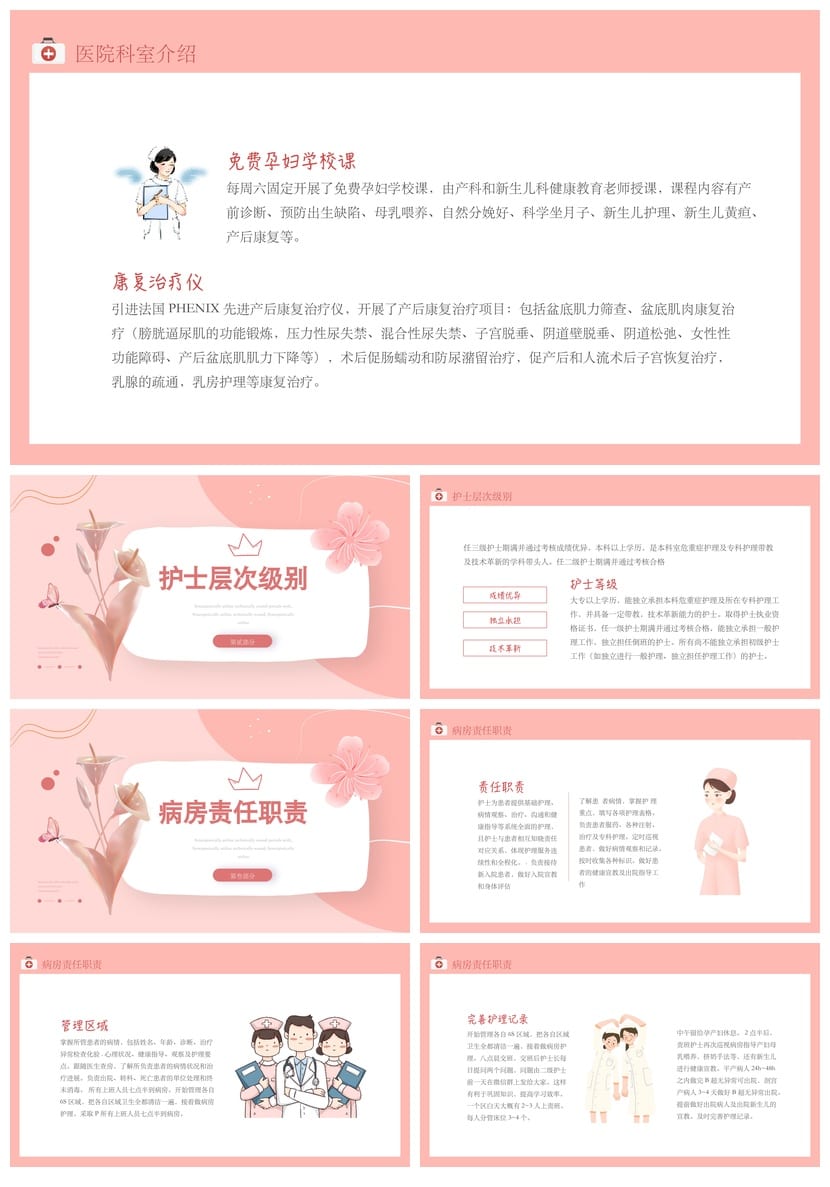 护士总结PPT模板 护理工作汇报文件素材 年终述职报告范文 - 第2页预览