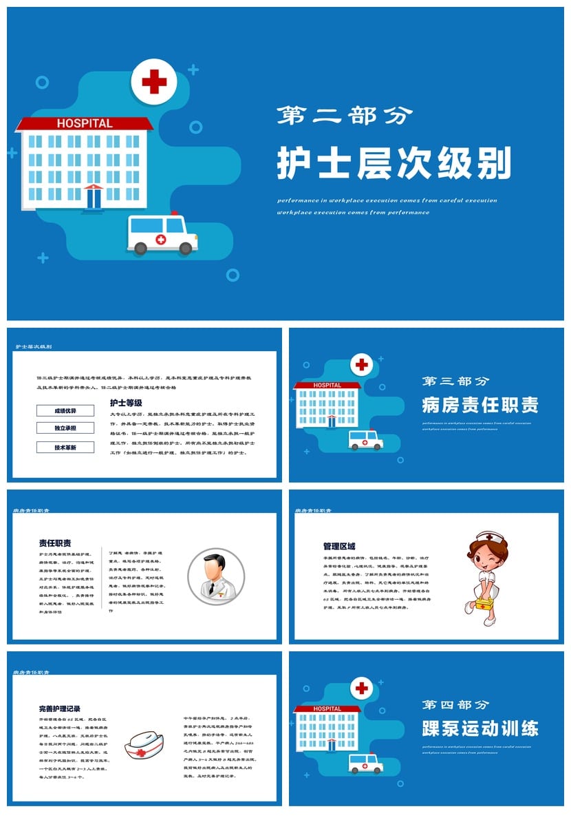 护士进修汇报PPT模板 护理学习述职竞聘课件素材 - 第2页预览