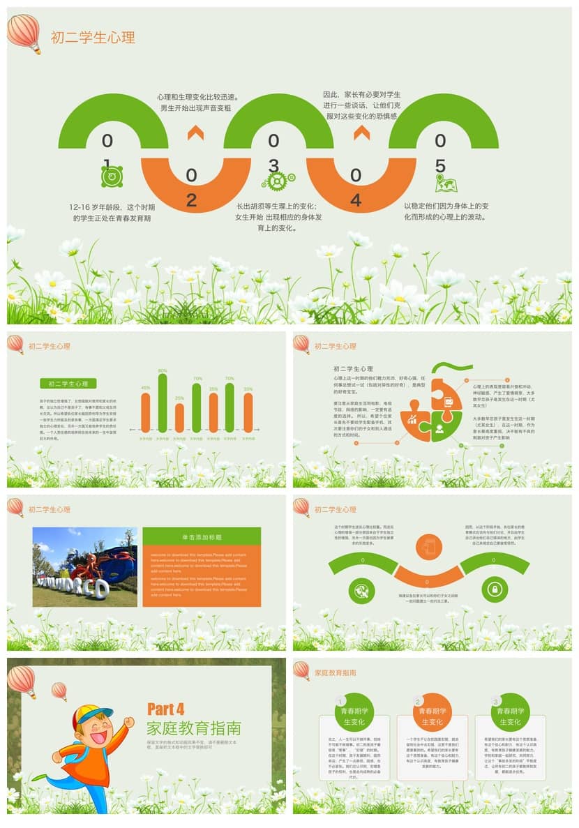 初中家长会PPT课件主题班会篇PPT模板，班主任专用家长会课件 - 第3页预览