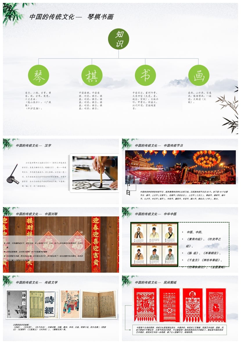 传统文化主题班会PPT课件 传统节日文化班会PPT模板 - 第2页预览