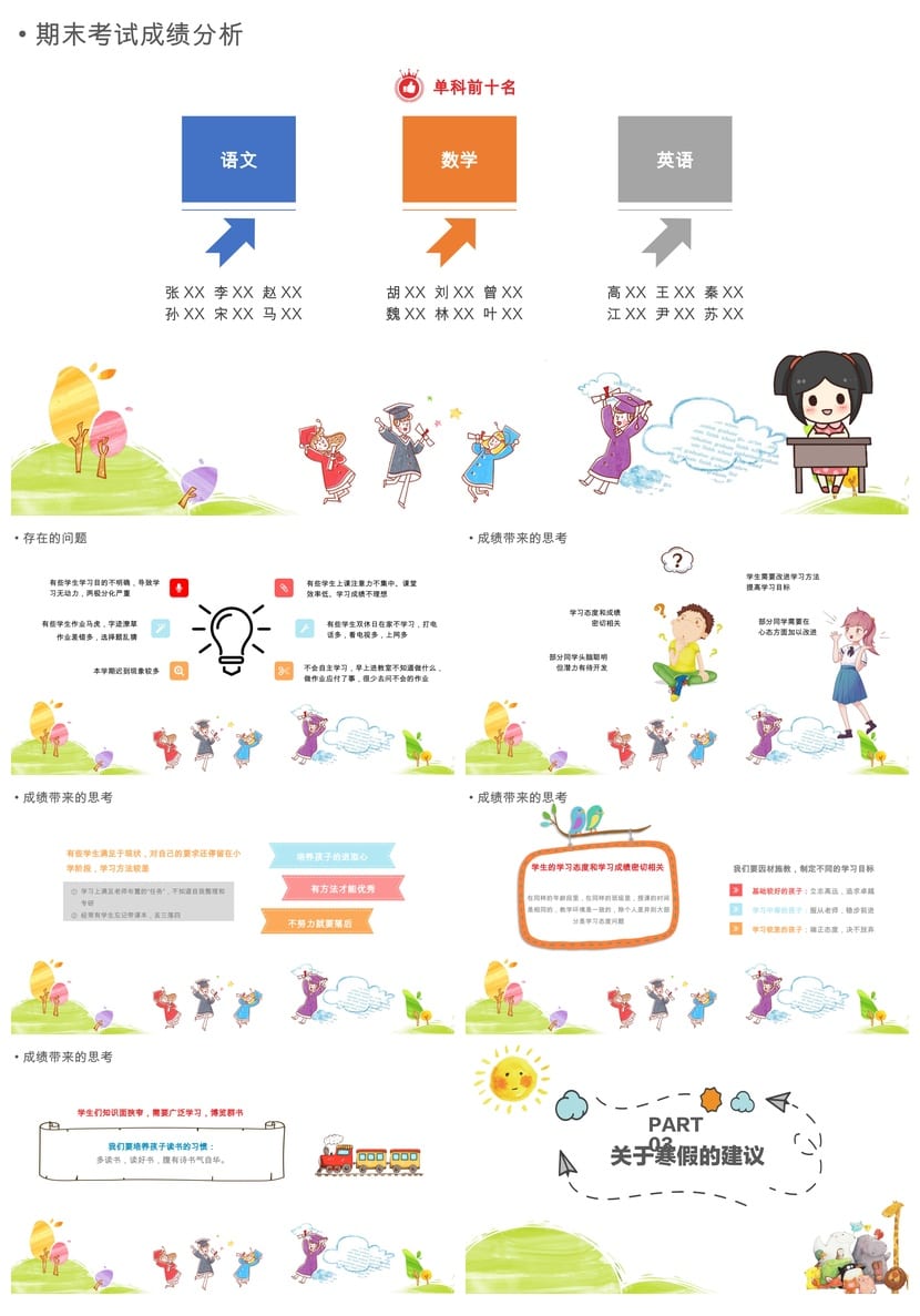 家长会PPT模板五年级 小学家长会课件pptx素材 - 第2页预览