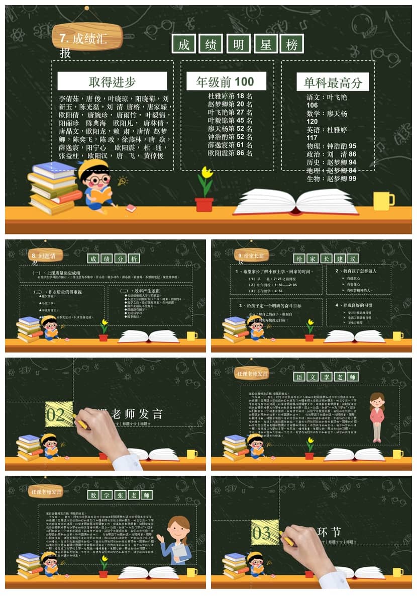 【初中家长会PPT课件】主题班会家长会课件pptx模板班主任素材 - 第2页预览