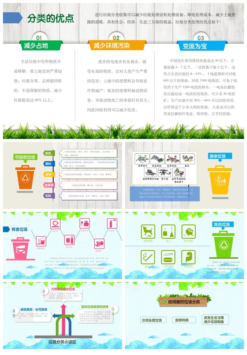 垃圾分类主题班会PPT课件 环保教育班会课件 垃圾分类班会ppt模板 - 第3页预览