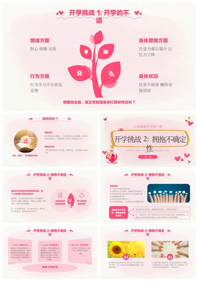 开学心理疏导PPT模板 心理健康开学第一课课件 魔法药水主题班会 - 第2页预览