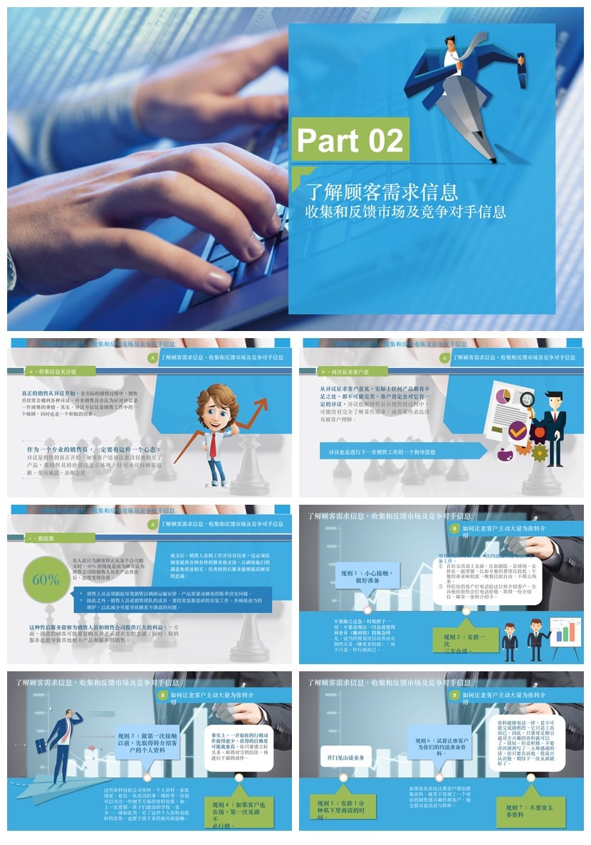 销售人员销售技巧培训PPT模板 成交沟通话术技巧经验素材 - 第4页预览