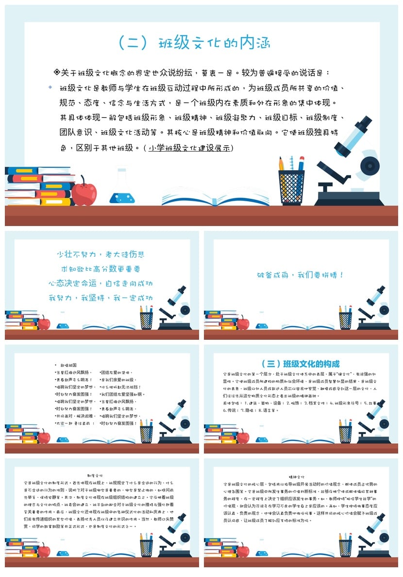 班级文化建设PPT模板 主题班会文化展示与管理素材pptx - 第2页预览