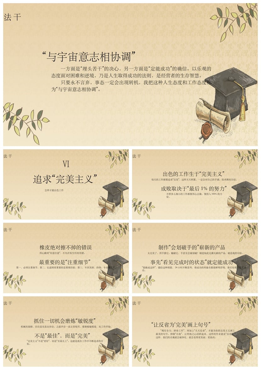 《干法》读书PPT模板 稻盛和夫阿米巴经营模式素材课件 - 第5页预览