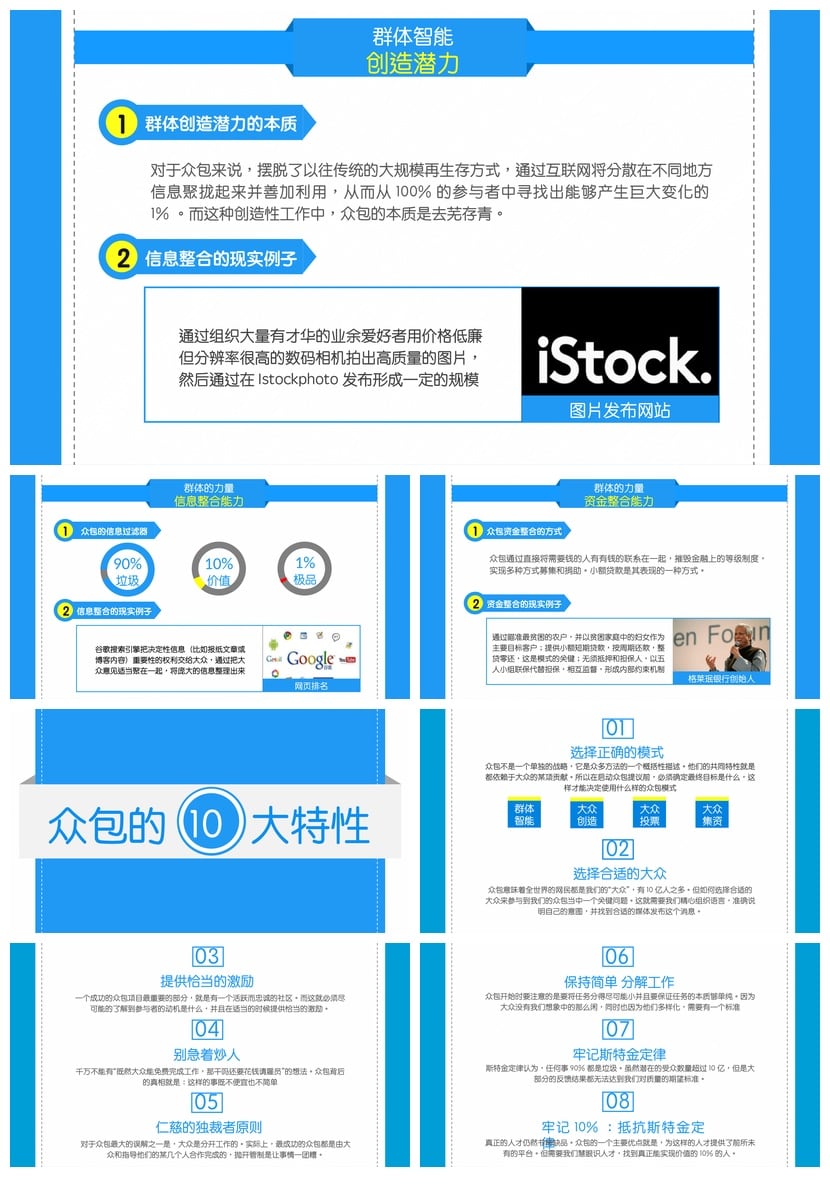 众包读书笔记PPT模板 《众包》精华 读书报告素材 - 第2页预览