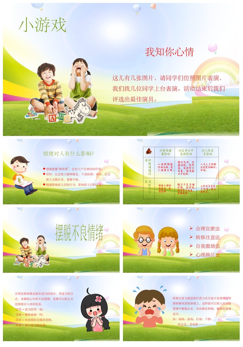 情绪管理主题班会PPT课件 我的情绪我做主教学设计 - 第3页预览