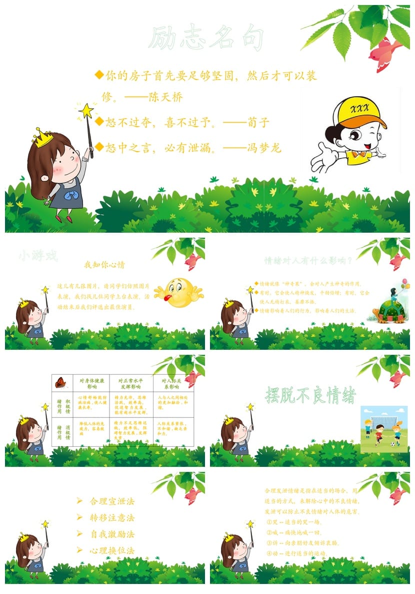 情绪管理主题班会PPT 我的情绪我做主心理健康教育课件 - 第3页预览